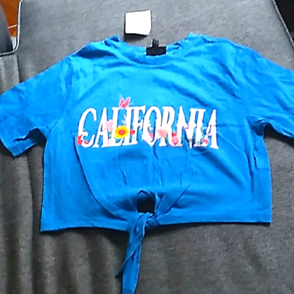 Top shop crop top that ties in the front